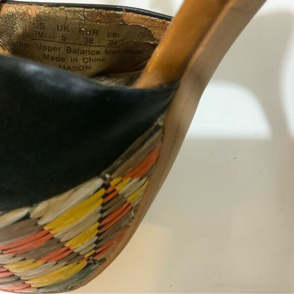 Sam Edelman Mason Women's Black Leather Open Toe Ankle Strap Platform Heels 7 M - Picture 8 of 13